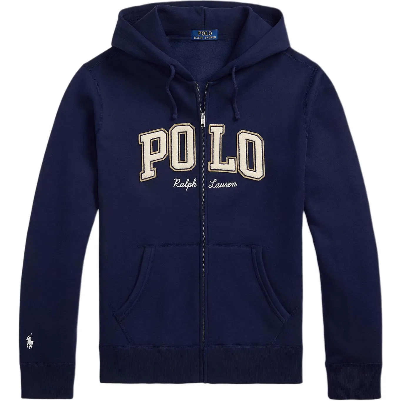 Толстовка на молнии с кулиской Polo Ralph Lauren, Marine Blue