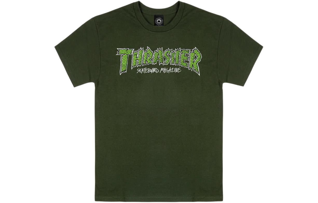 

Футболка унисекс лесной зелёный Thrasher