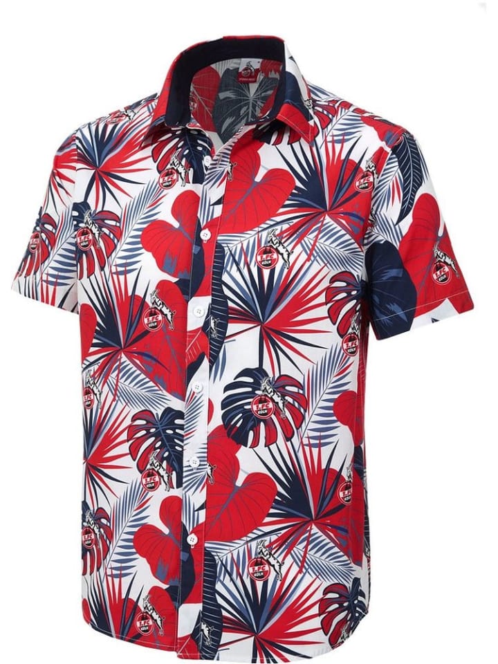 

Рубашка Гавайская рубашка в Paradise Meadow разноцветная Fußballverein 1. FC Köln