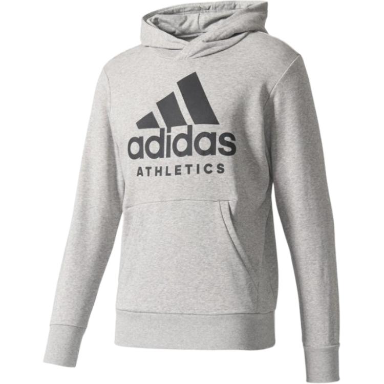 Adidas Спортивный свитшот мужской серый — фото 3