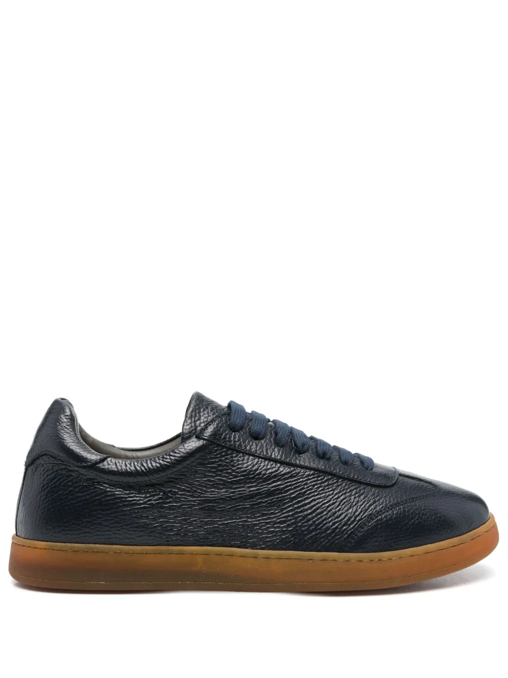 

Кожаные низкие кеды Corneliani, синий
