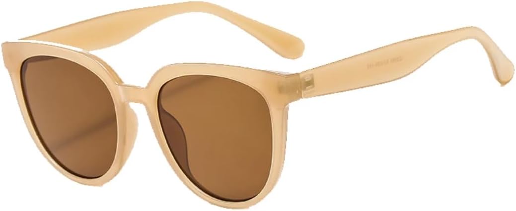 

Классические овальные солнцезащитные очки в большой оправе в стиле ретро для женщин и мужчин, для активного отдыха, рыбалки и вождения, с защитой от УФ-излучения UV400 TVTBBVV, Tea Brown