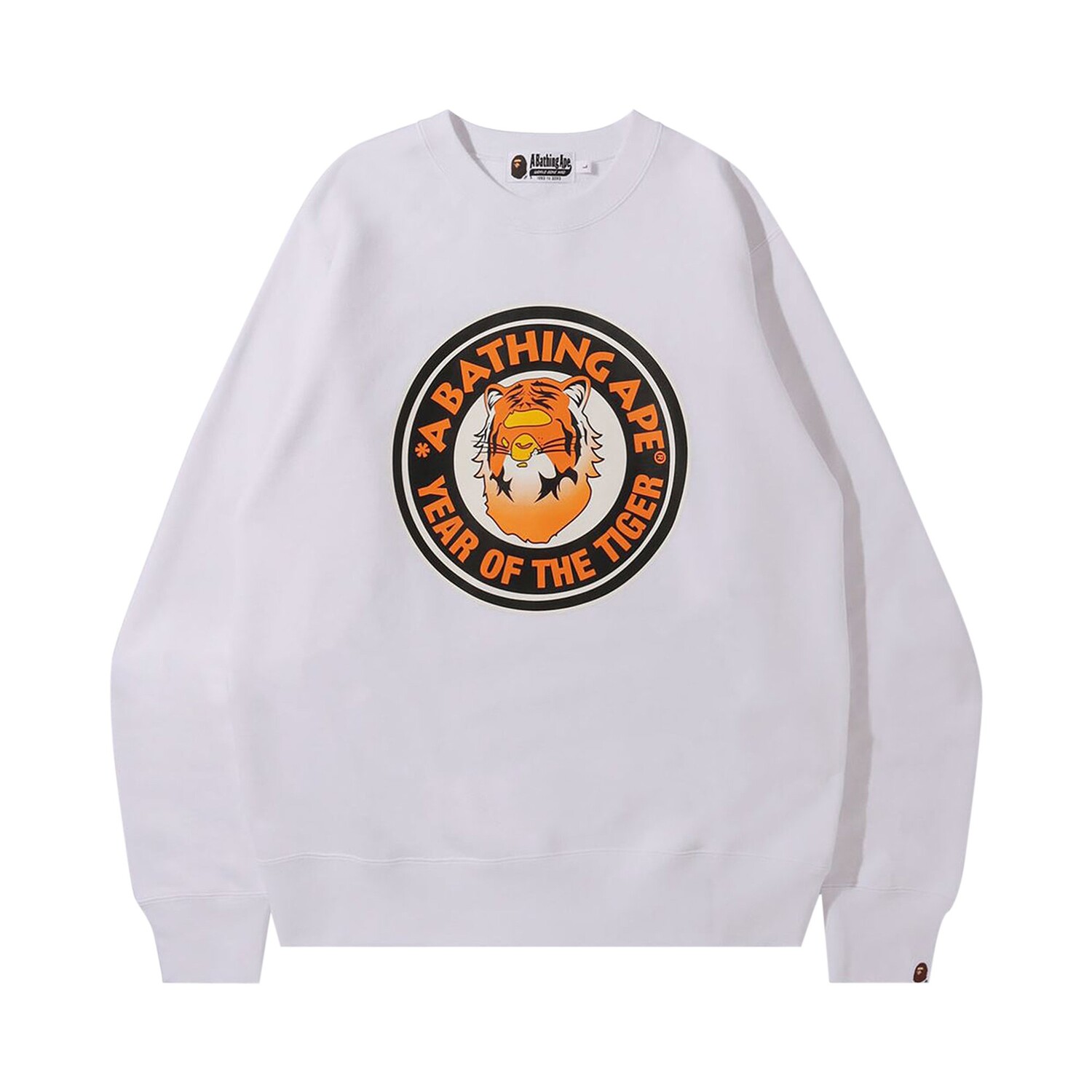 

BAPE Год тигра с круглым вырезом Белый