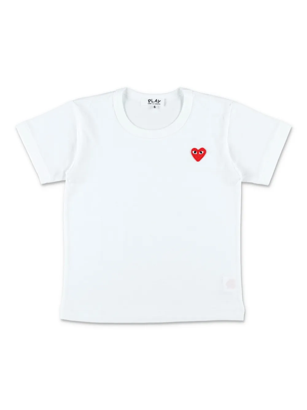 

Футболка с нашивкой Comme Des Garçons Play Kids, белый