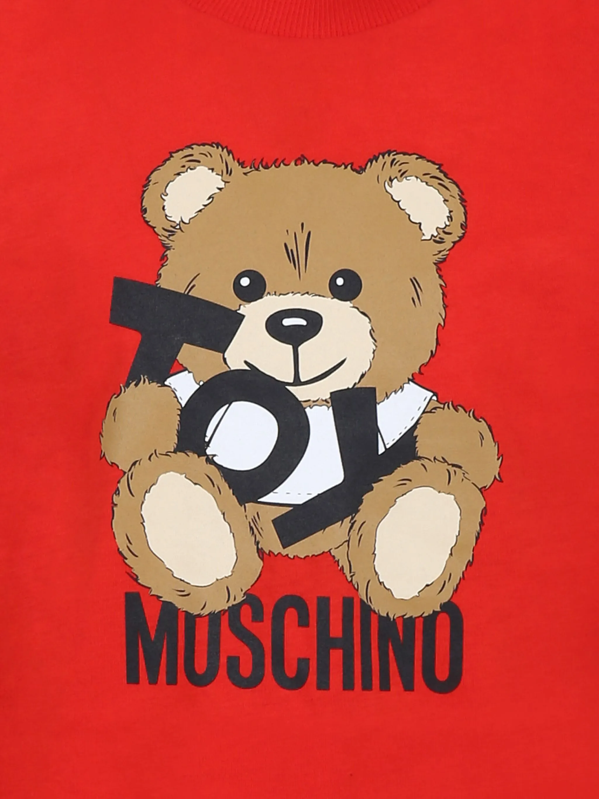 Футболка Teddy Bear Moschino Kids, красный — фото 3