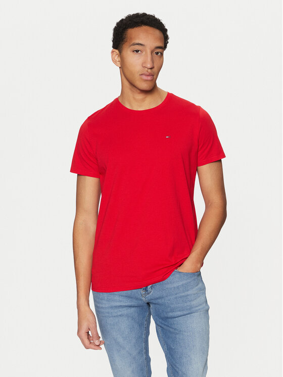 

Облегающая футболка DM0DM04411 Tommy Jeans, красный
