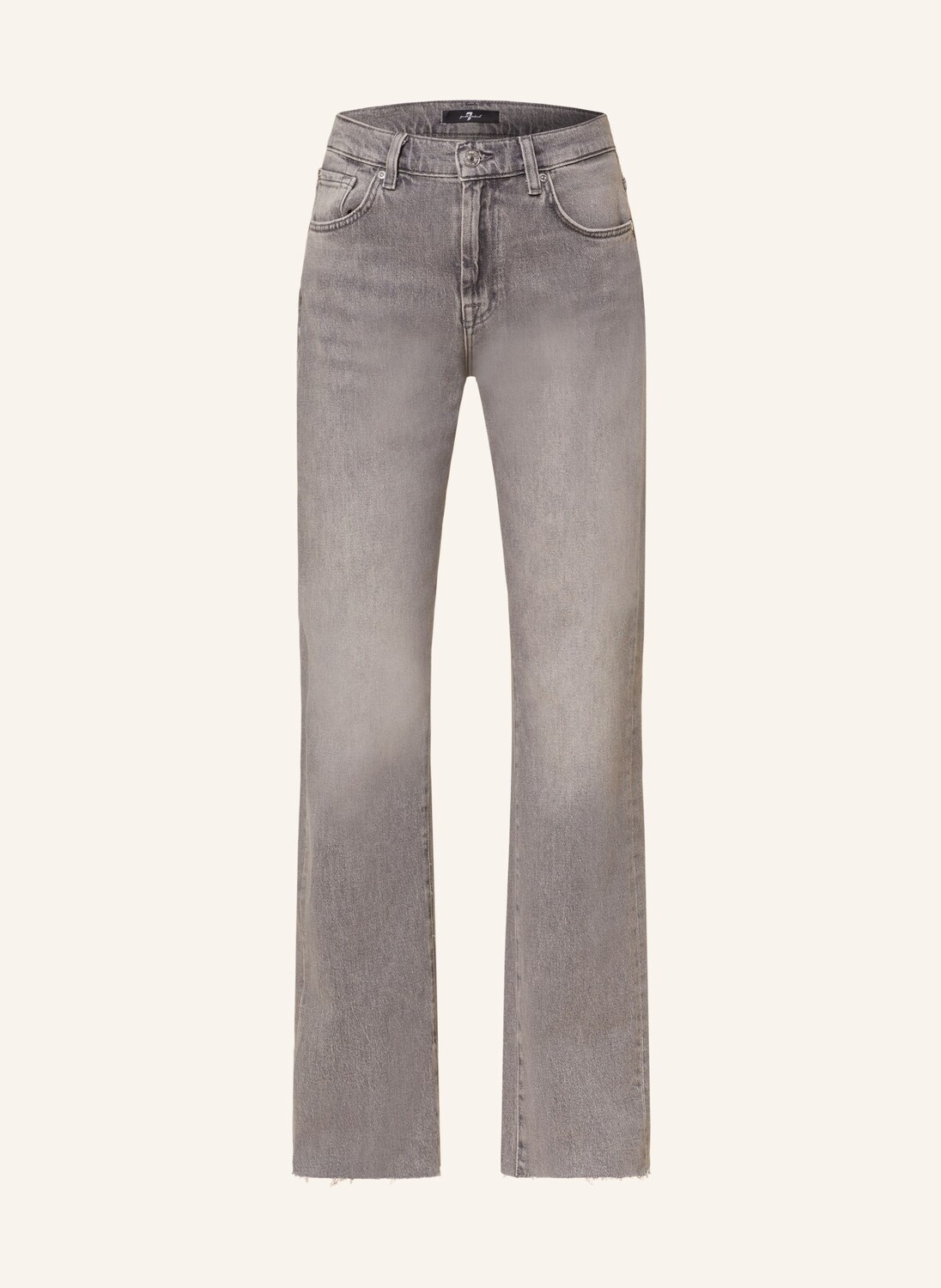 

Джинсовые брюки в клетку 7 For All Mankind, серый