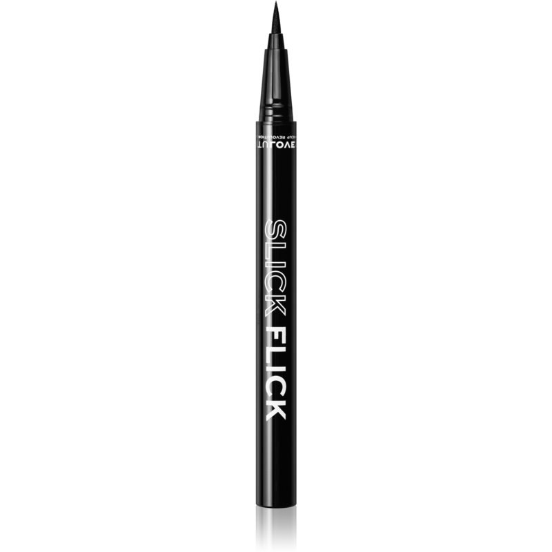 

Makeup Revolution, жидкая подводка для глаз Relove Slick Flick, оттенок Black 0,7 г