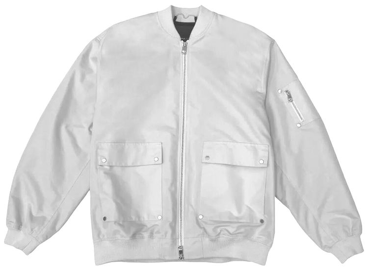 

Куртка PURPLE BRAND Poly Oversized Bomber Jacket 'Off White', кремовый