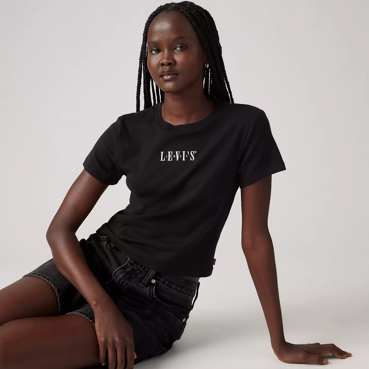 

Футболка с графическим принтом Essential Sporty Levi's, цвет Caviar - Black