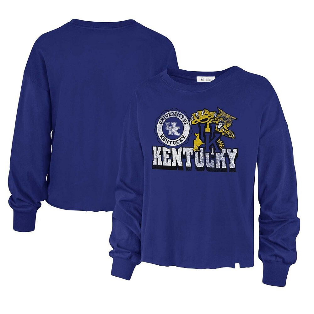 

Женская футболка с длинным рукавом Royal Kentucky Wildcats Bottom Line Parkway '47, цвет Ken Blue