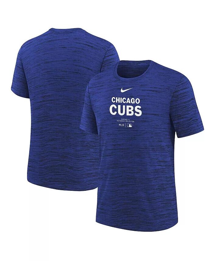 

Футболка для выступлений на практике из аутентичной коллекции Big Boys and Girls Royal Chicago Cubs Nike