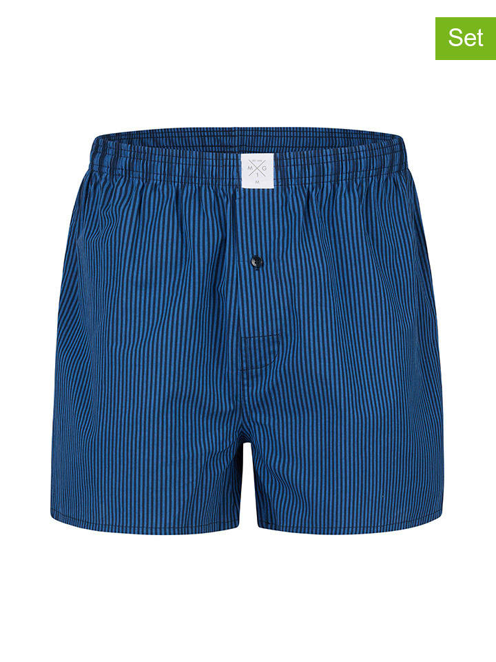 

MG-1 Комплект из 6 штук: боксерские шорты темно-синего/красного/светло-синего цвета