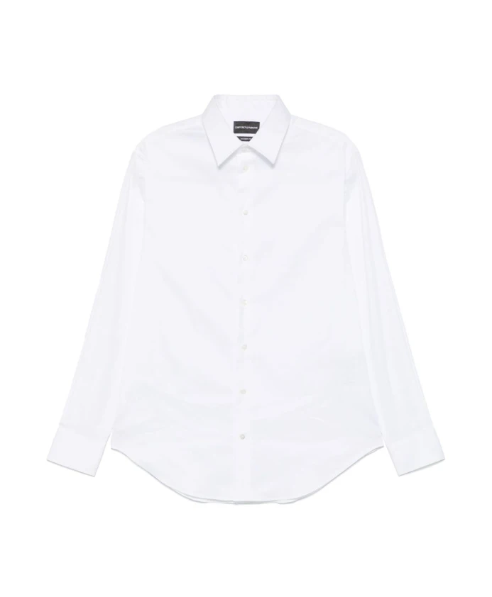 

Белая классическая рубашка-блузка Emporio Armani, белый