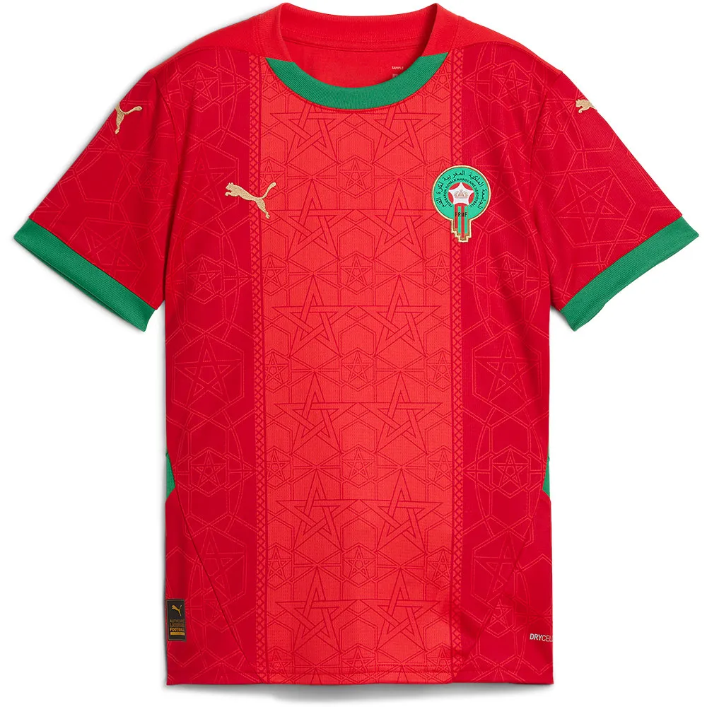 

Футболка с коротким рукавом Puma FRMF Morocco Replica 2025 home junior, красный