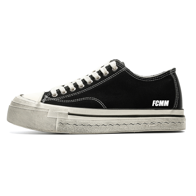 

FCMM Мужские низкие кеды из холста черные, цвет Black