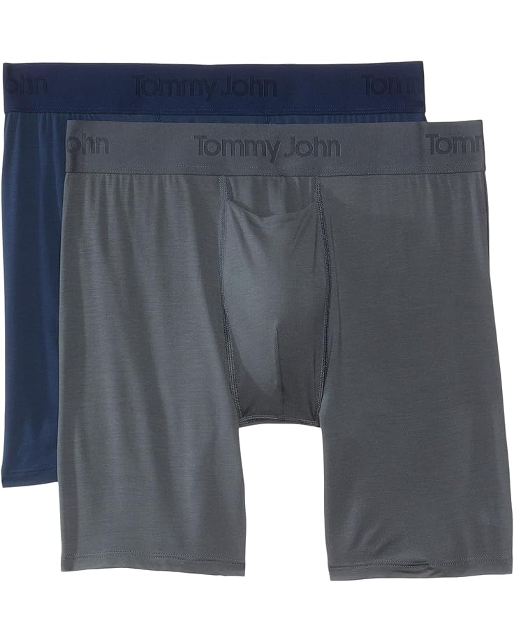 

Боксеры Tommy John 6" Boxer Brief, цвет Dress Blues/Turbulence