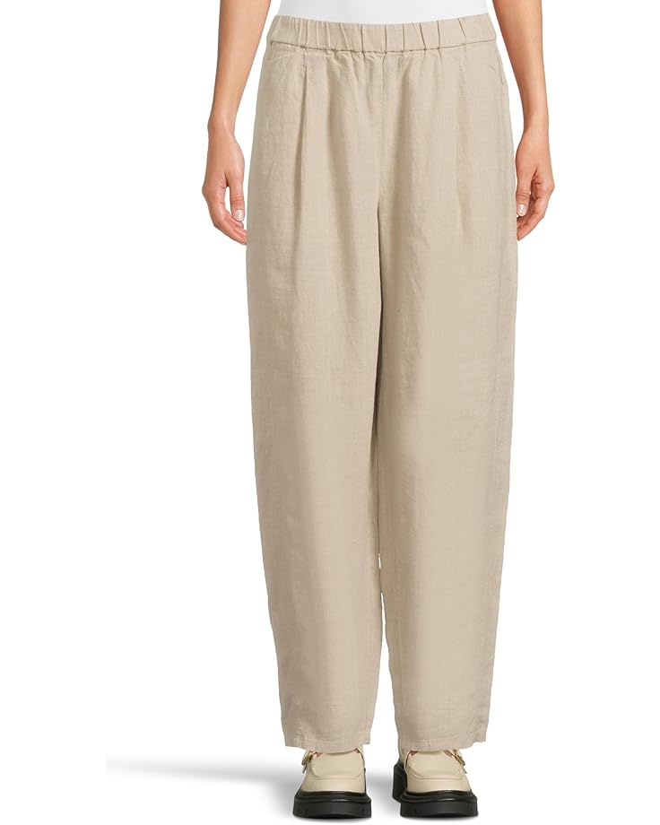 

Брюки Eileen Fisher Ankle Pleated Lantern Pants, цвет Undyed Natural