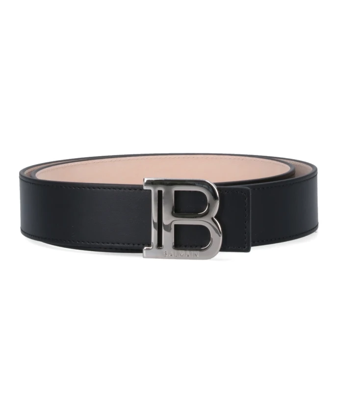 

Двусторонний кожаный ремень R Balmain, черный