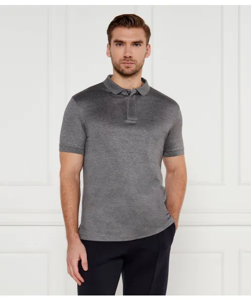 

Футболка поло Regular fit Emporio Armani, серый