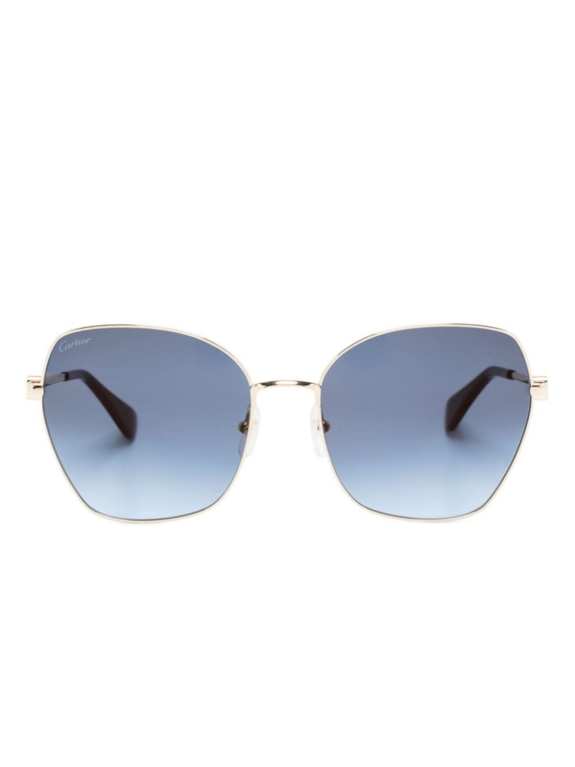 

Cartier Eyewear солнцезащитные очки с гравировкой, золотистый