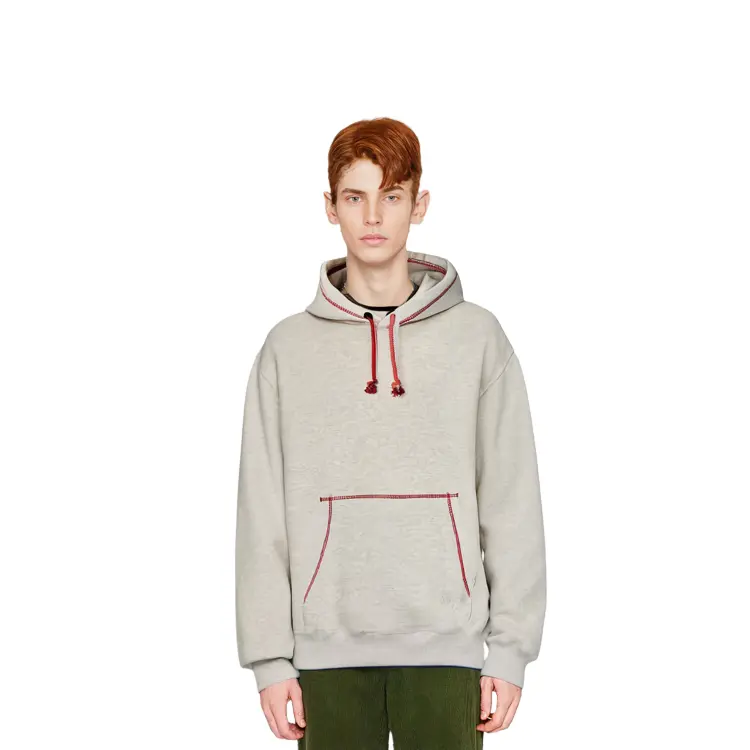 Jw Anderson Jw Anderson Co-Branded Series Толстовка мужская темно-бежевая Uniqlo, темно-бежевый — фото 2