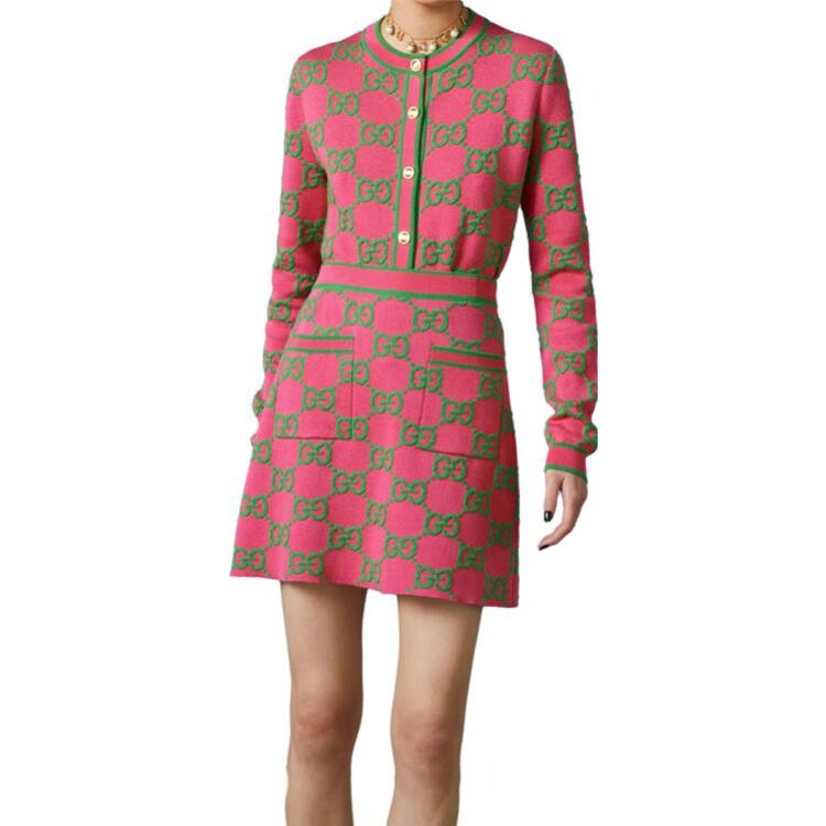Юбка Gucci, фуксия — фото 4