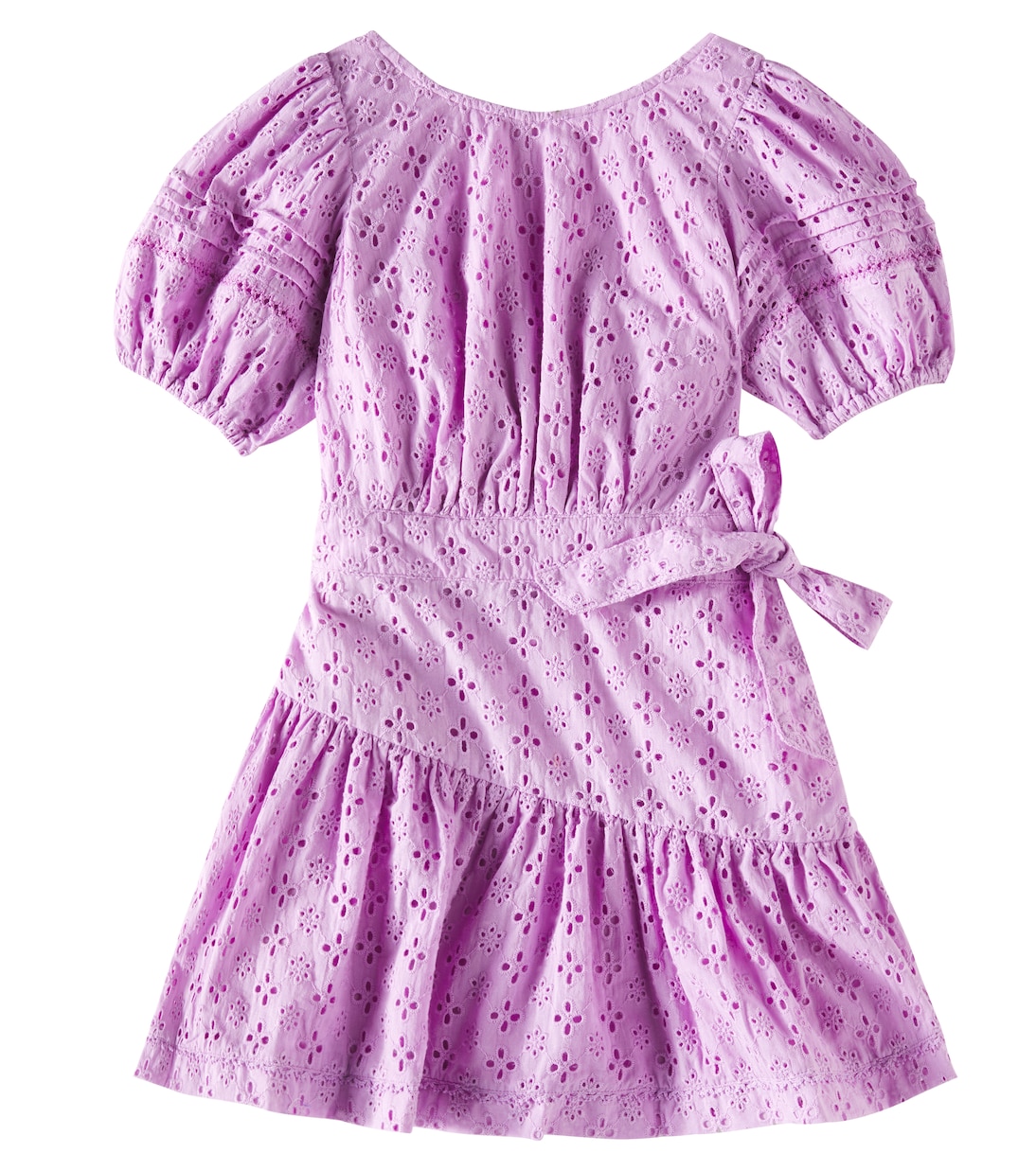 

Платье из хлопка Chantal с вышивкой ришелье Poupette St Barth Kids, Lilac 25 Plain