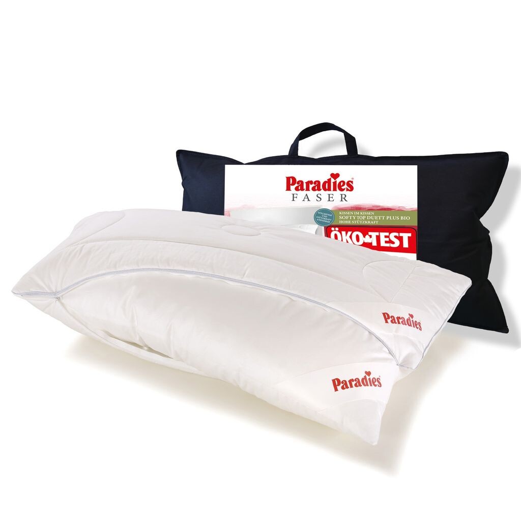 

Подушка Paradise 40х80 см "Softy Top Plus Duet Bio" веганская подушка с внешним чехлом Paradies