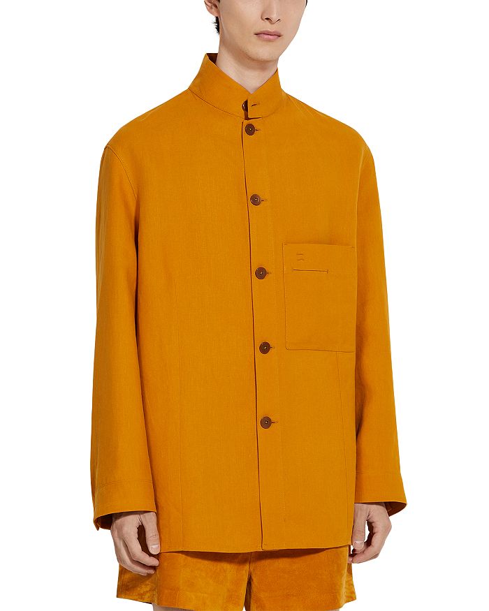 

Oasi Lino Regular Fit Льняная Сорочка ZEGNA, оранжевый