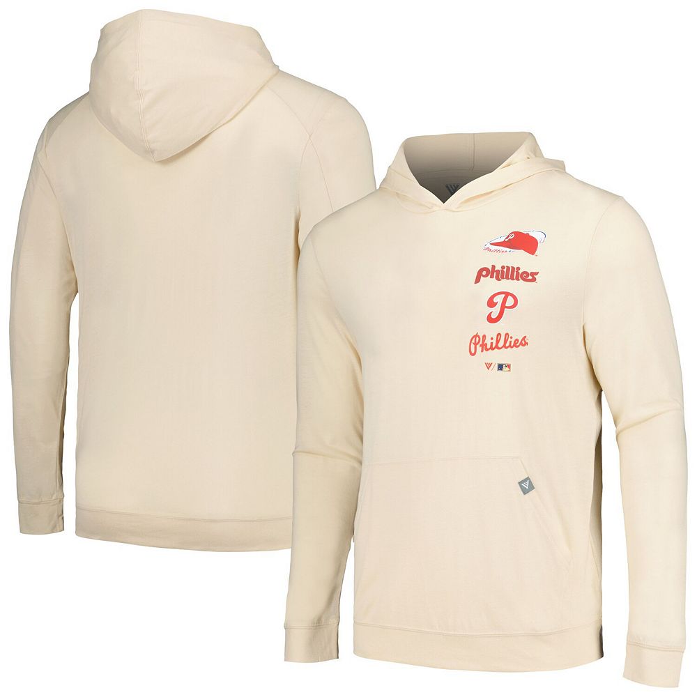 

Мужской кремовый пуловер с капюшоном Philadelphia Phillies Base Line Levelwear, цвет Phl Beige