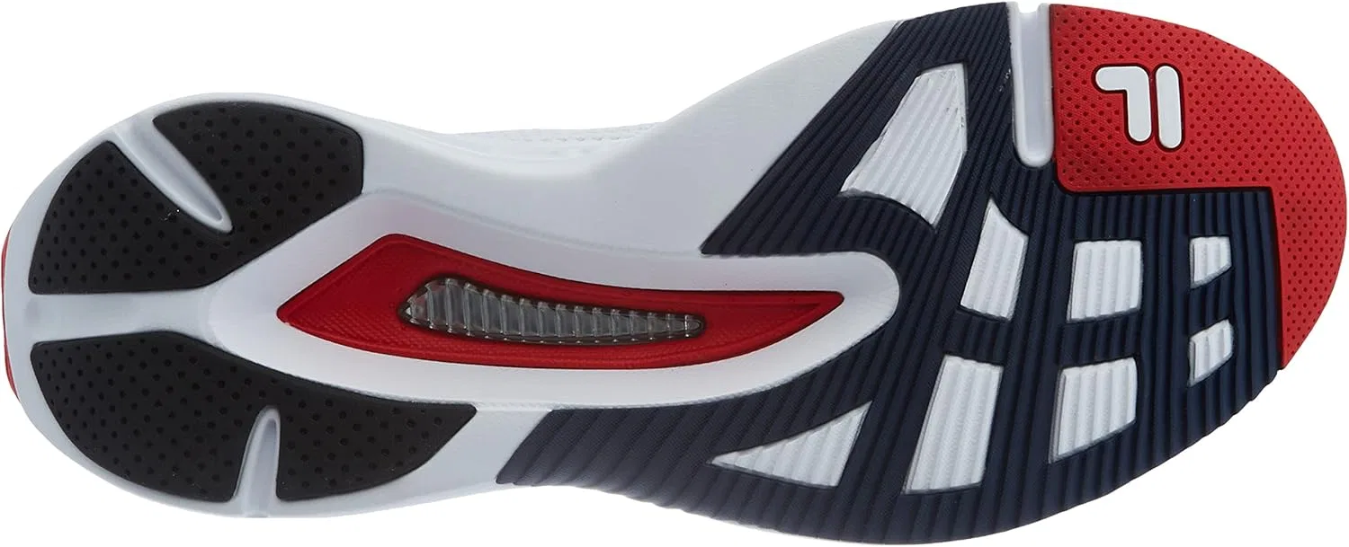 Мужские беговые кроссовки FILA Shocket Run, White High Risk Red Fila Navy — фото 4
