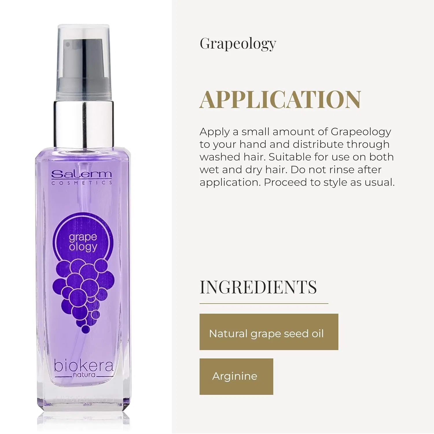 Натуральное масло Grapeology 60 мл от Salerm Cosmetics Salerm — фото 4