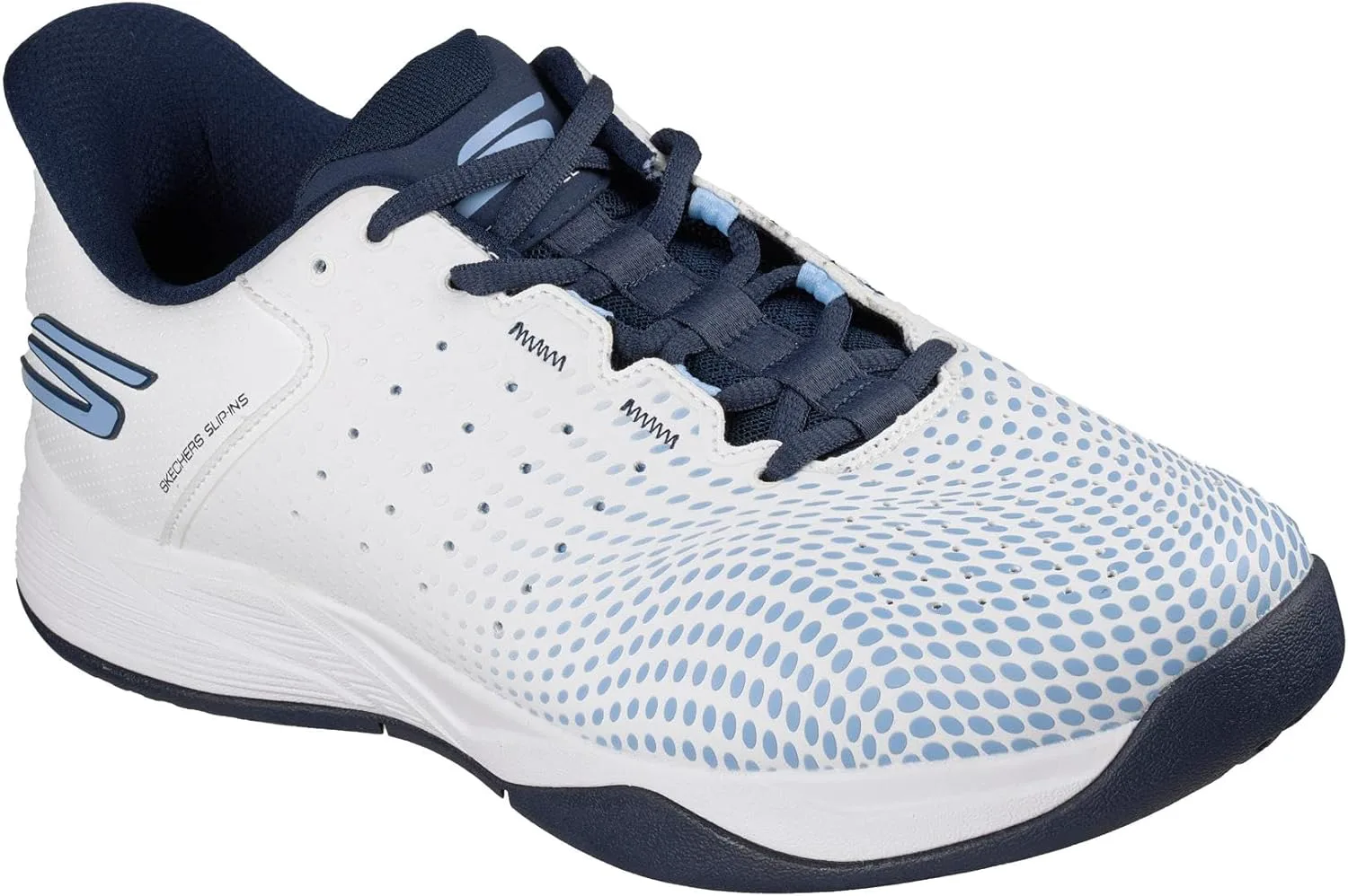 Мужские кроссовки Skechers Viper Court Reload с легким надеванием без рук, белый