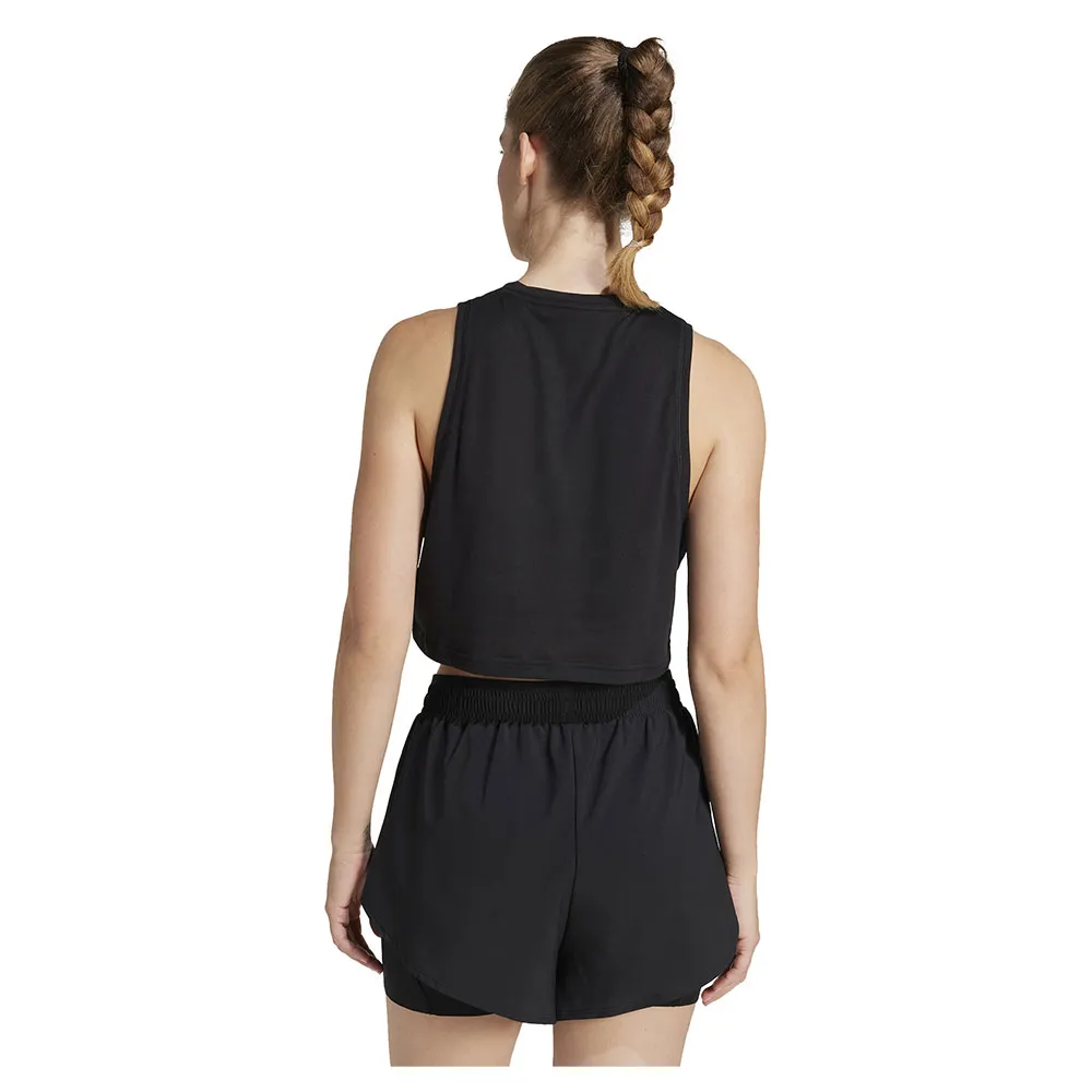 Футболка без рукавов спортивная adidas Train Essentials Boxy Workout, черный — фото 2