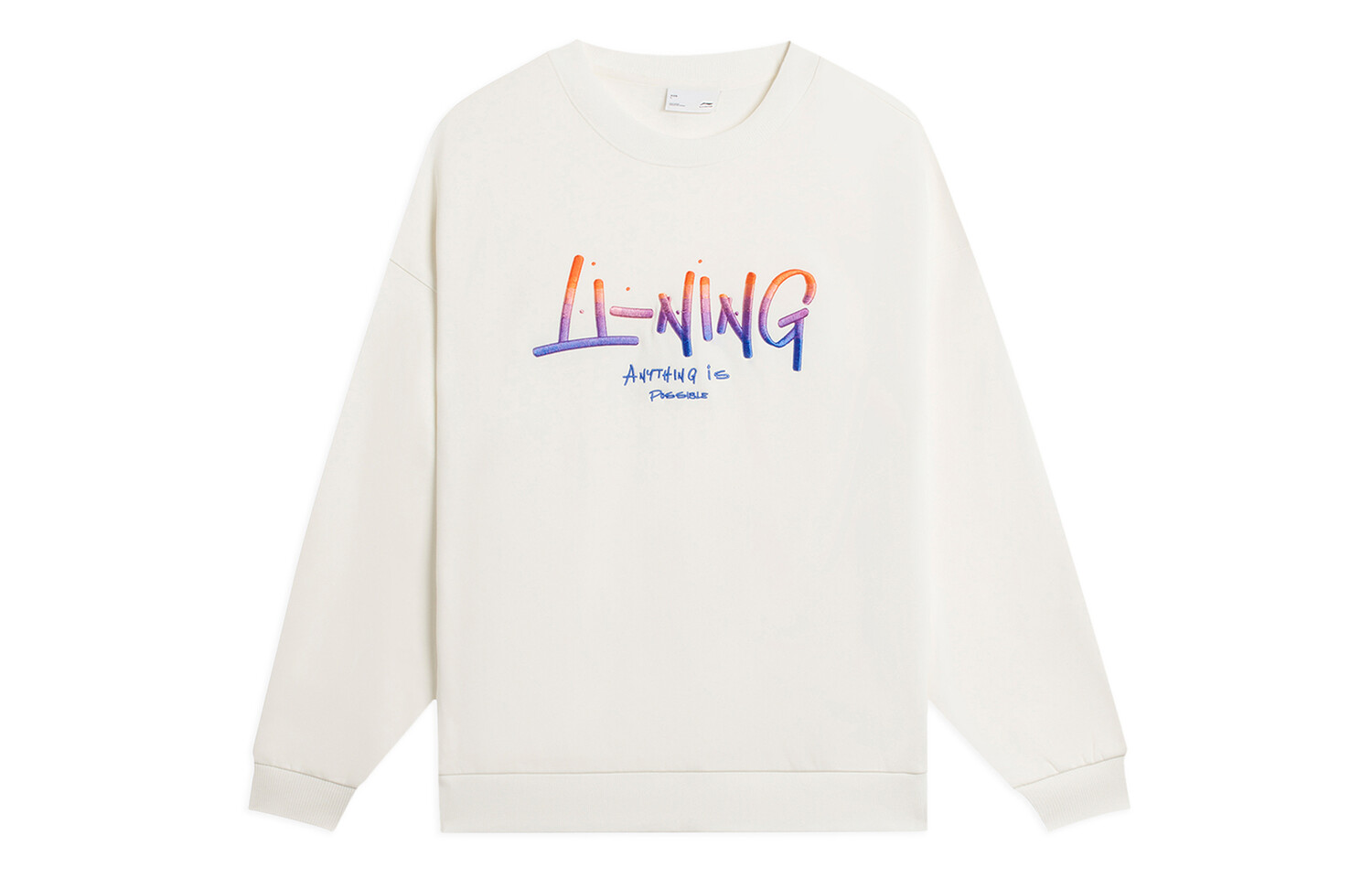 

Li Ning Толстовка унисекс с подкладкой, Млечный Б