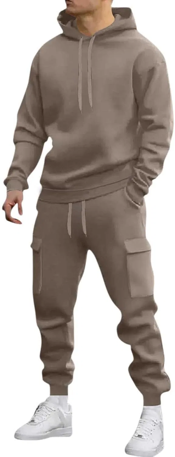 Спортивный костюм с карго-карманами, Generic, A02_brown