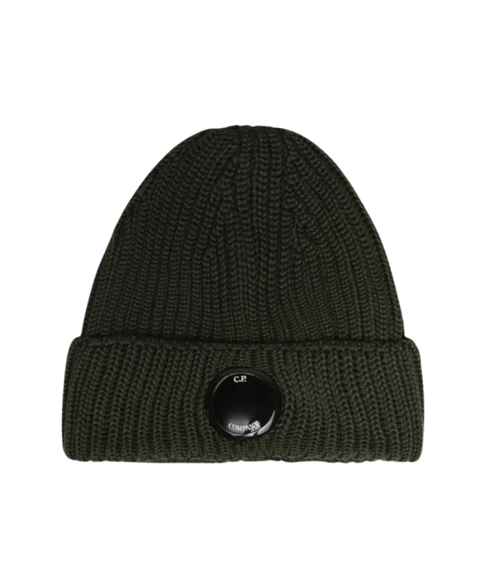 

Шерстяная шапка с логотипом C.P. Company, зеленый