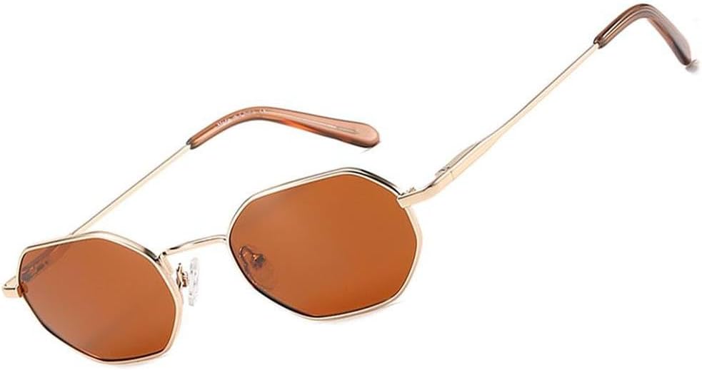 

Универсальные поляризованные солнцезащитные очки в стиле хиппи с металлической оправой, прямоугольной формы, с защитой от УФ-излучения UV400, для вождения JWMSXYQR, 002