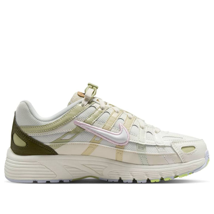 Кроссовки (GS) Nike P-6000 'Sail Olive Pink Foam', бежевый — фото 2