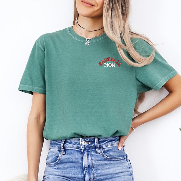 

Вышитая футболка baseball mom в технике garment dyed Simply Sage Market, Light Green, Зеленый, Вышитая футболка baseball mom в технике garment dyed Simply Sage Market, Light Green