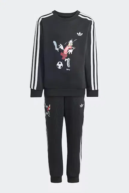 Детский костюм с Микки Маусом Adidas Originals, черный — фото 2
