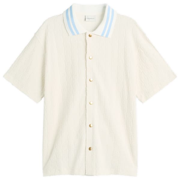 

Рубашка из махровой ткани с монограммой Drôle De Monsieur, off белый