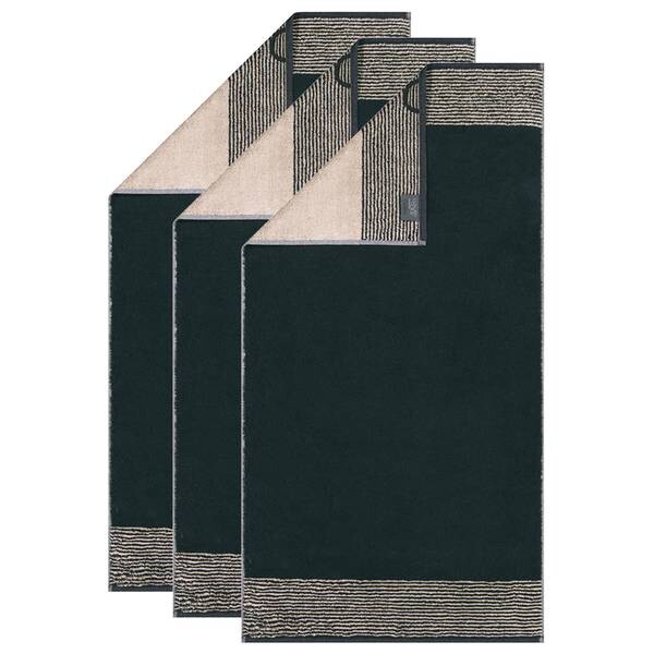 

Полотенце для рук Cawö Luxury Home Two-Tone 3er Pack, 100x10x50 см, черный