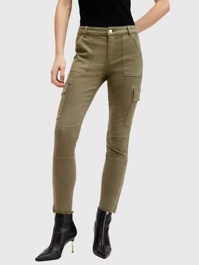 

Джинсы AllSaints Duran Skinny Cargo, хаки