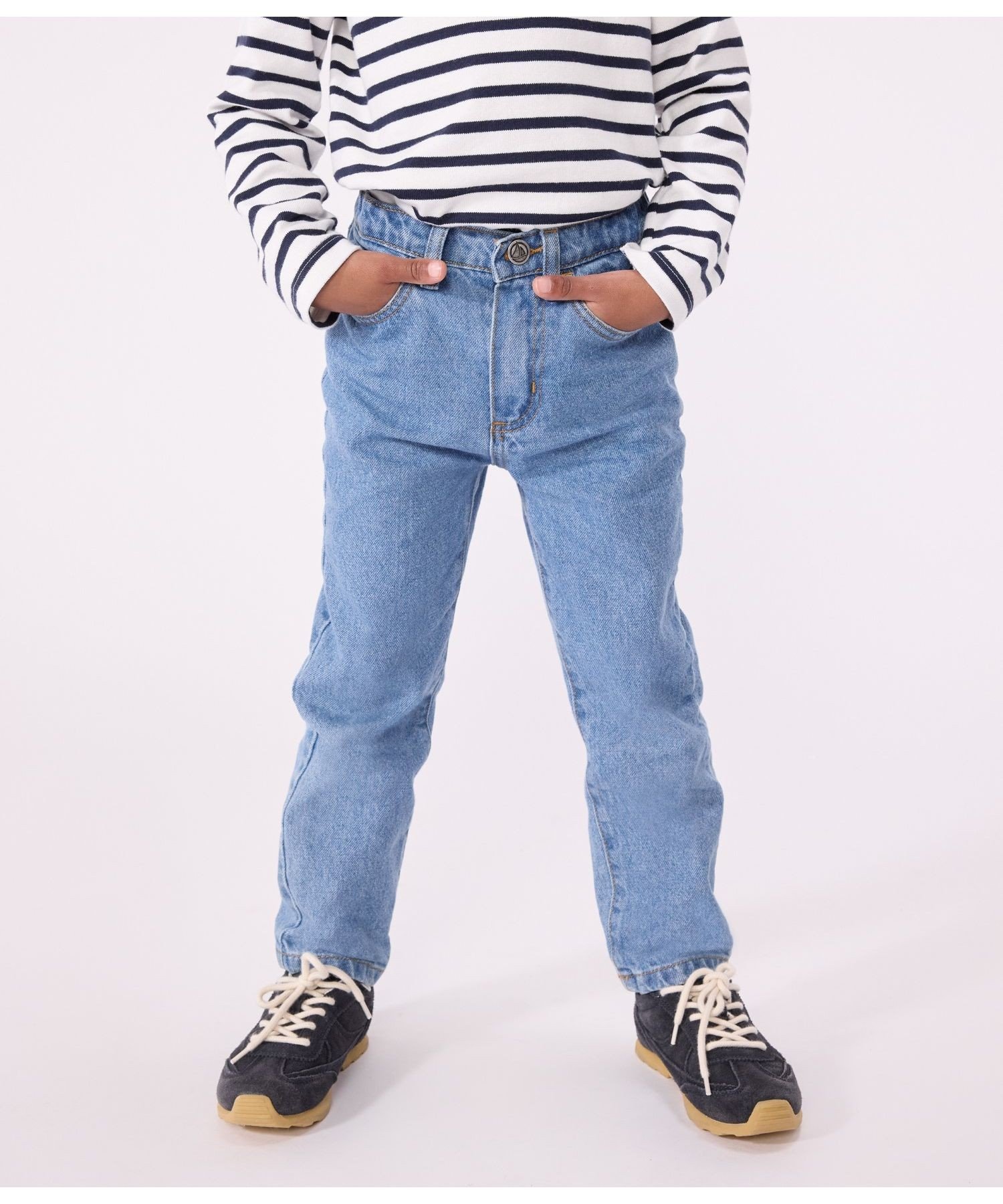 Джинсовые брюки PETIT BATEAU, Light blue