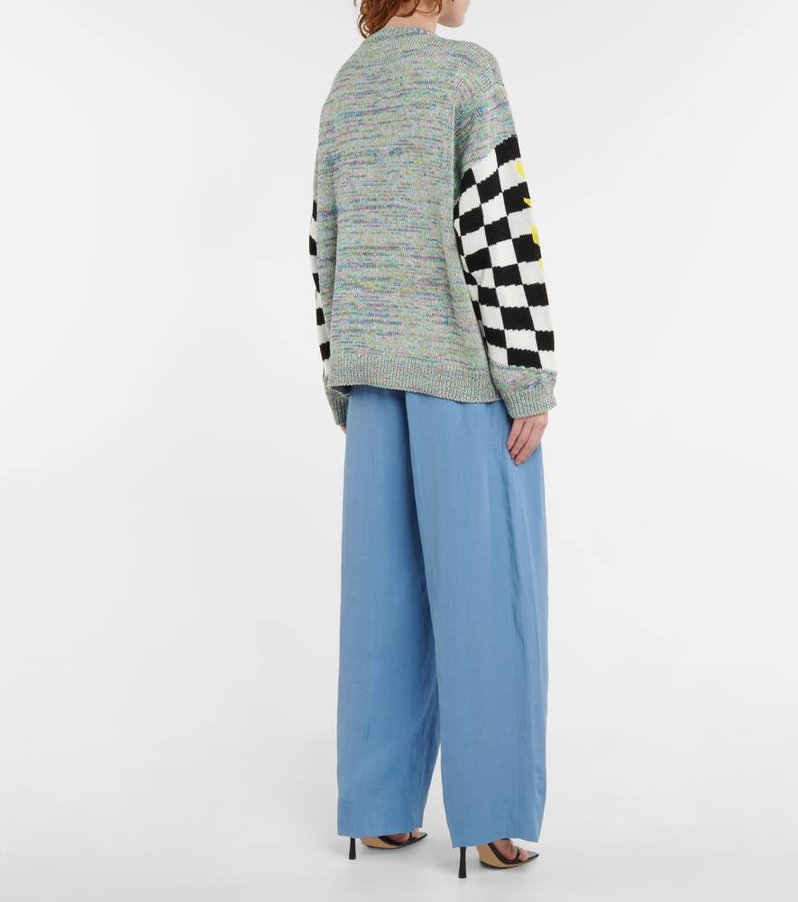 Джемпер из хлопка с жаккардовым узором Stella McCartney, Multicolor (8490) — фото 3