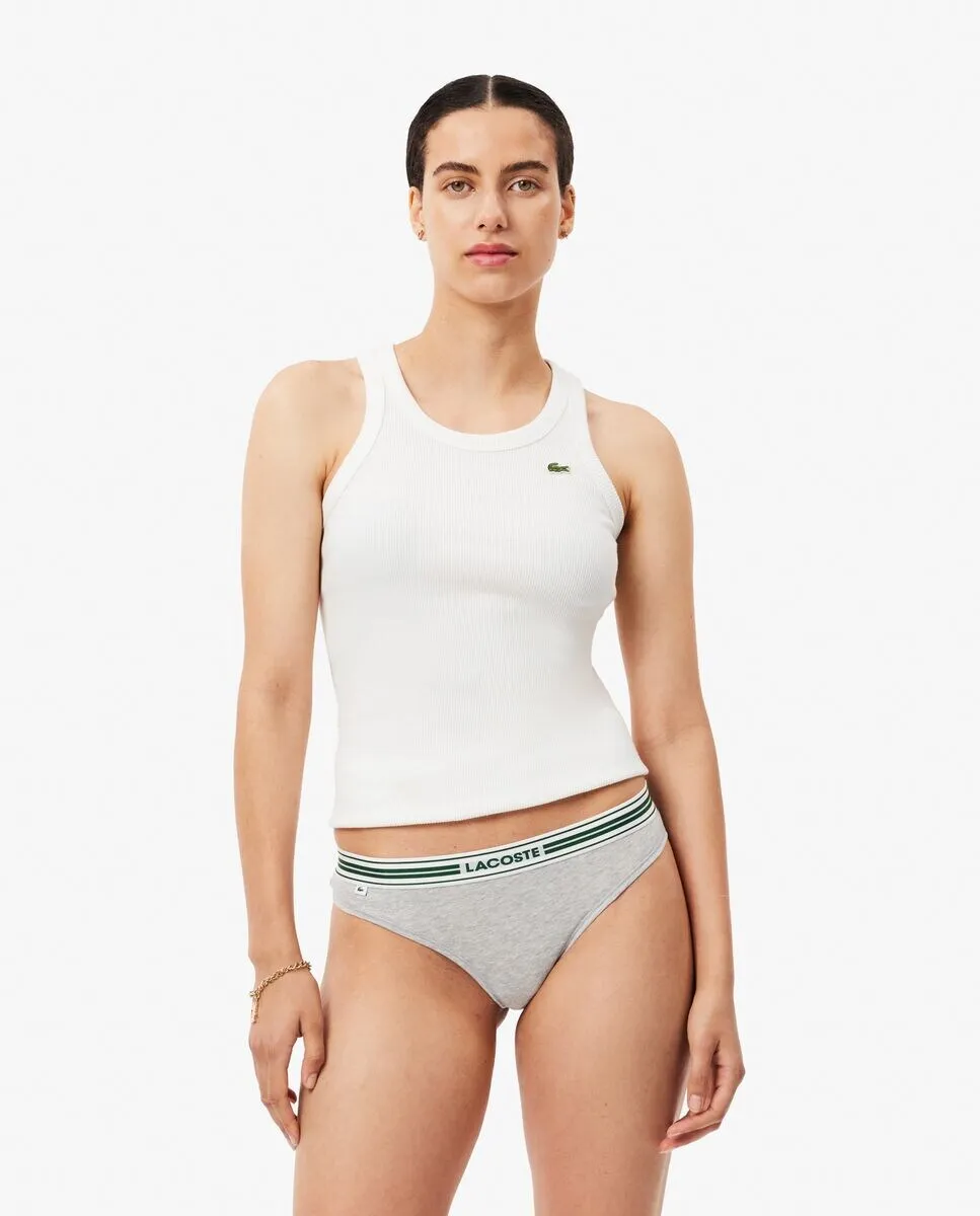 

Женские стринги Lacoste, светло-серый