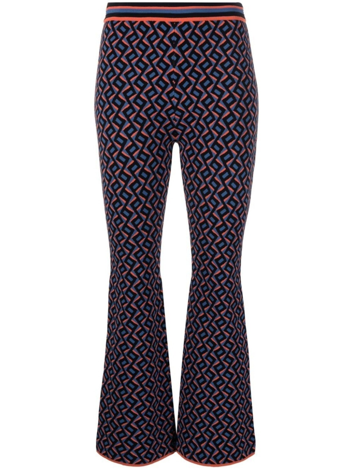 

Diane Von Furstenberg жаккардовые брюки Juno с узором, синий