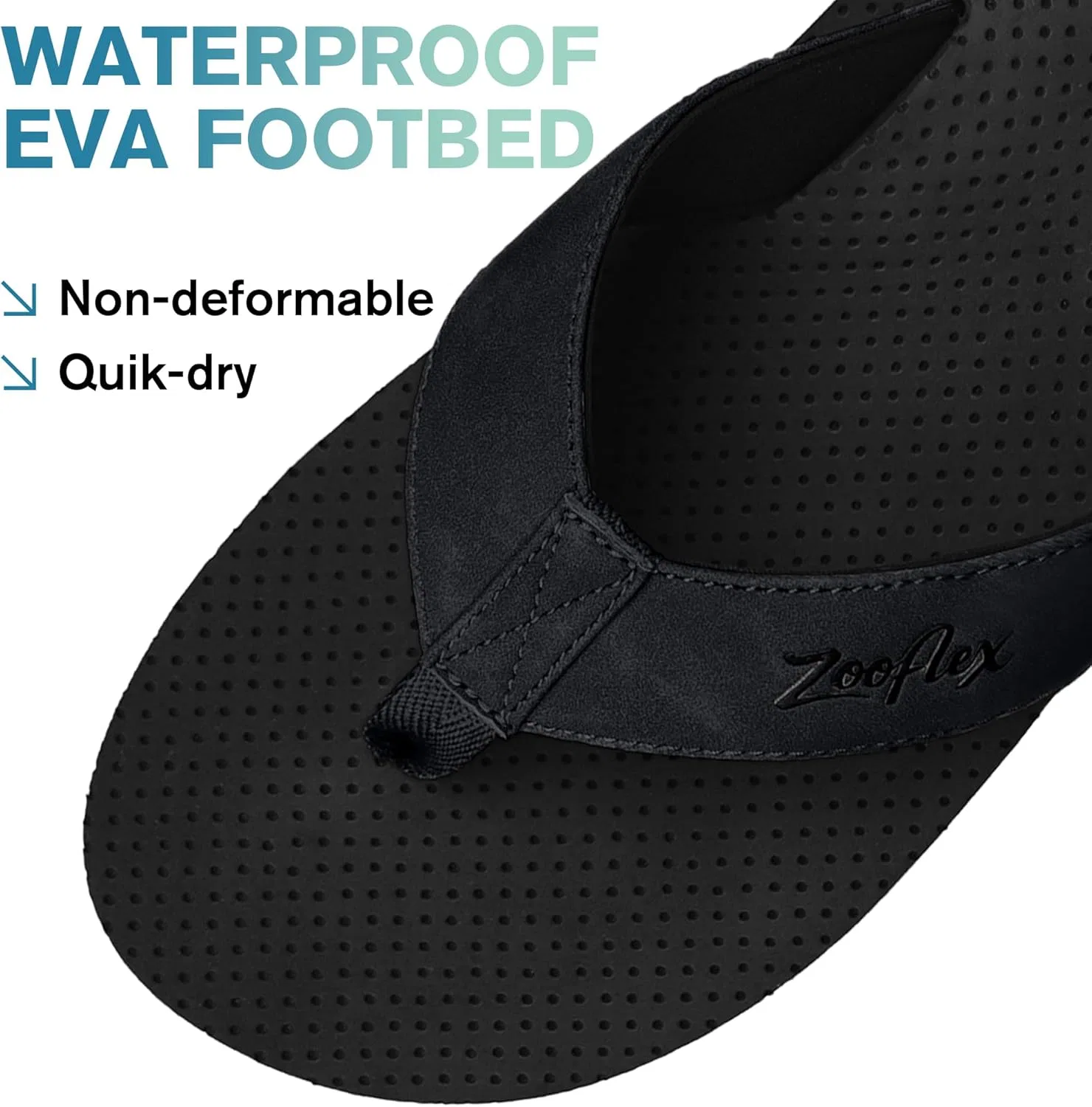 Сандалии с поддержкой стопы, Black ZOOFLEX — фото 4
